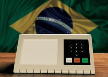 Urna eletrônica brasileira para as eleições gerais de 2026.