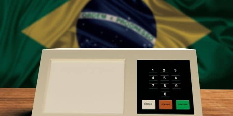 Urna eletrônica brasileira para as eleições gerais de 2026.