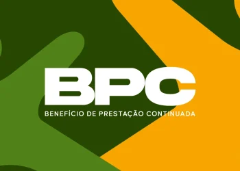 Logo do BPC (Benefício de Prestação Continuada) em destaque representando o calendário de pagamentos de abril divulgado pelo INSS