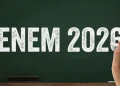 Imagem do ENEM 2026 destacando a contagem regressiva para solicitação de isenção de taxa.