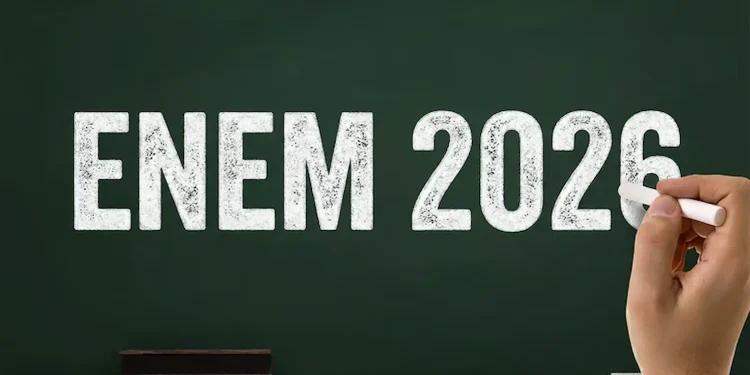 Imagem do ENEM 2026 destacando a contagem regressiva para solicitação de isenção de taxa.
