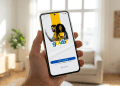 Aplicativo Gov.br exibido em smartphone.