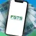 Aplicativo FGTS com notas de R$ 100.