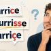 Homem pensativo com mão no queixo olha placas com variações "burrice", "burrisse" e "burriçe"