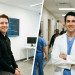 Profissionais diferentes em seus ambientes de trabalho.