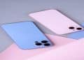 Dois iPhones vistos de costas, com destaque para os conjuntos de câmeras, ilustrando os avanços esperados no iPhone 18 Pro