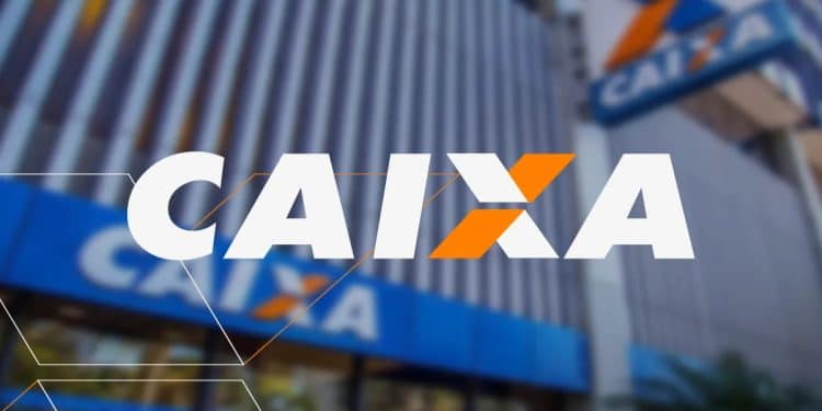 Fachada de uma agência da Caixa Econômica Federal com a marca do banco em destaque, instituição responsável pelos depósitos do Bolsa Família de junho de 2026