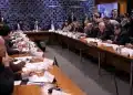 Reunião com parlamentares e representantes do governo sobre o projeto da escala de trabalho na Câmara.