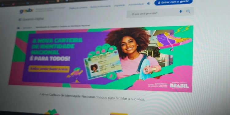 Página do Governo Digital no gov.br informa onde emitir a nova Carteira de Identidade Nacional