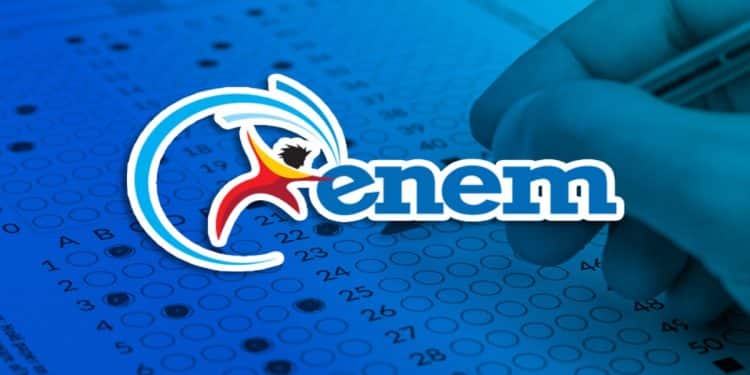 Imagem do Enem associada à redação, etapa em que erros de gramática reduzem a nota