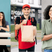 Jovens trabalhando de diferentes formas.