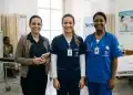 Profissionais de Enfermagem, Fisioterapia e Psicologia em uma unidade de saúde.