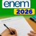Pessoa escrevendo uma redação em folha do Enem 2026 durante preparação para o exame.